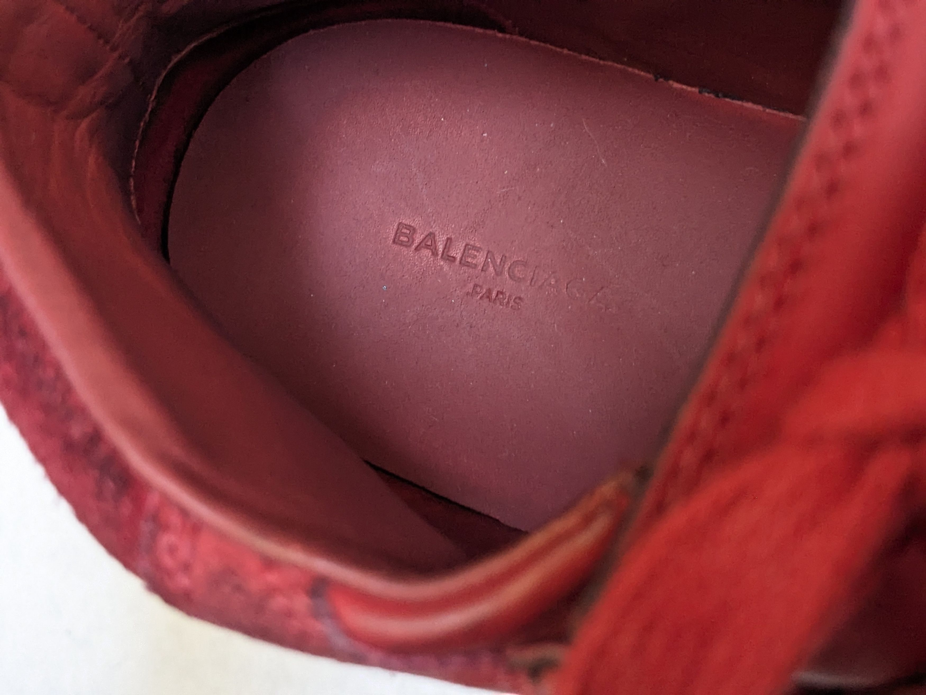 Balenciaga Balenciaga Arena Sneakers Red 10 High Tops Leather Size US 10 / EU 43 - 6 Thumbnail