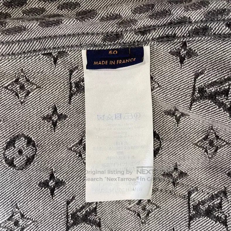Louis Vuitton Louis Vuitton Old flower full print grey denim jacket Size US M / EU 48-50 / 2 - 6 Thumbnail