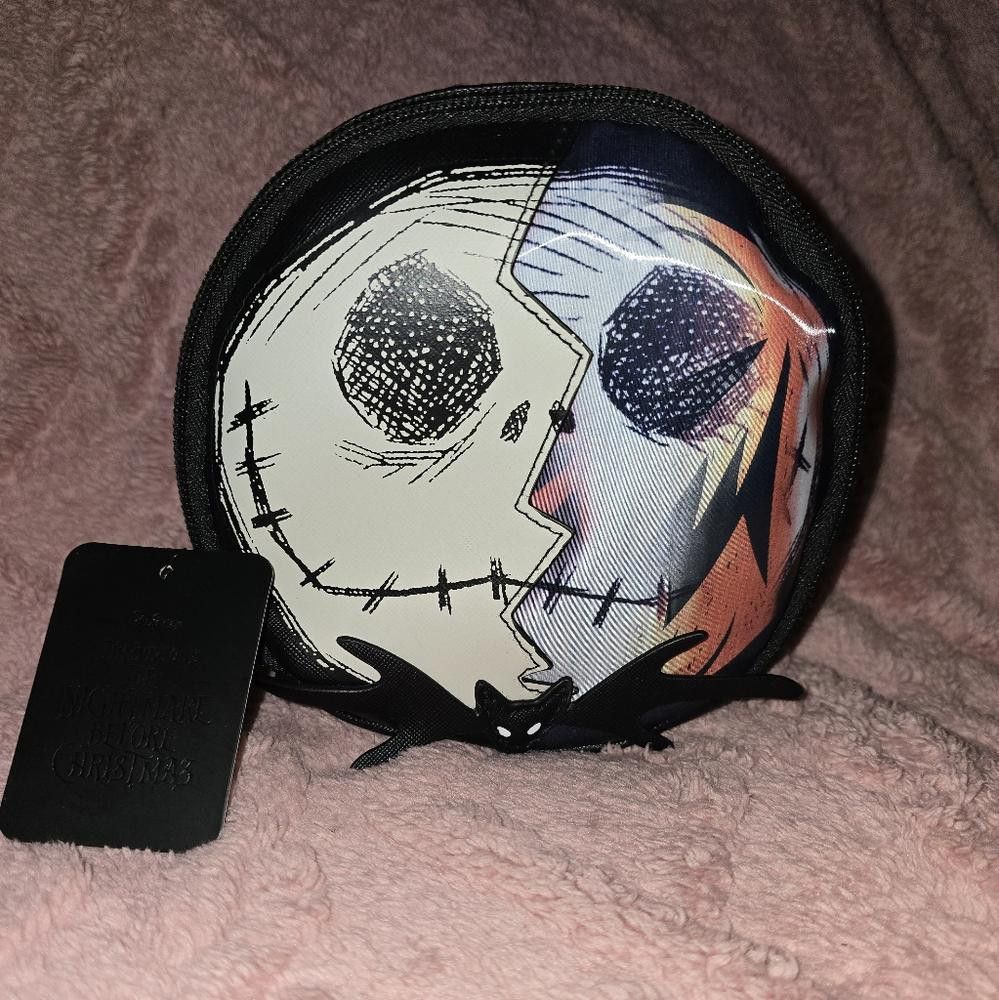 Designer 🎃👻 Disney Bioworld Jack Skellington Makeup Bag – NWT! 👻🎃 Size ONE SIZE - 2 Thumbnail
