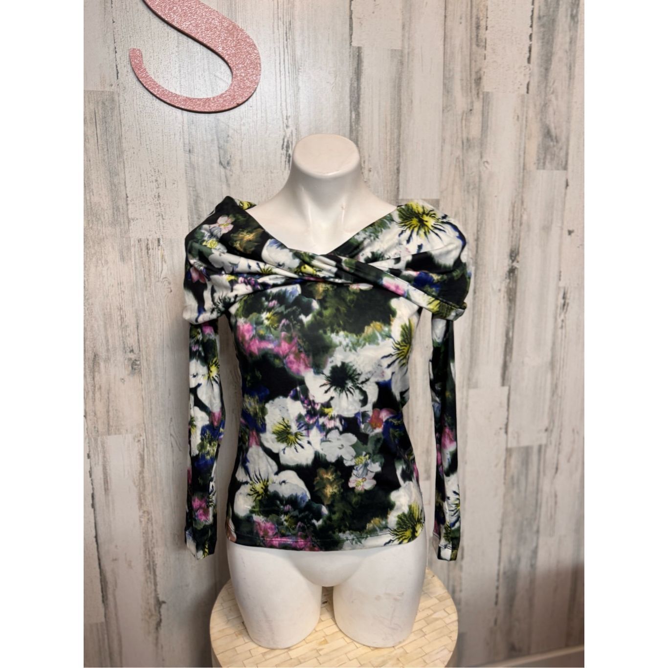 Other Rachel Rachel Roy Floral Off Shoulder Long Sleeve Top Size S Size S / US 4 / IT 40 - 2 Thumbnail