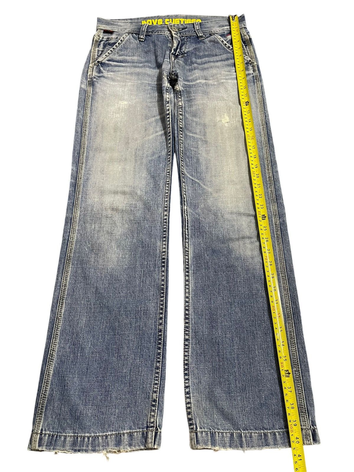 Full Count & Co. Vintage Japanese Brand Blue Faded Wash Baggy Style Jeans Size US 32 / EU 48 - 10 Thumbnail