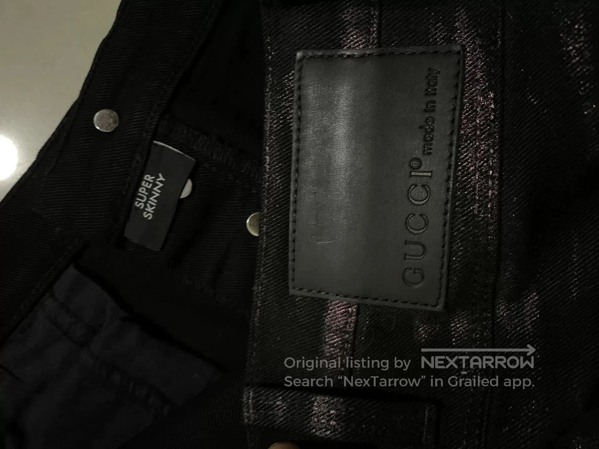 Gucci gucci waxed burgundy fitted jeans size 48. Size US 34 / EU 50 - 5 Thumbnail
