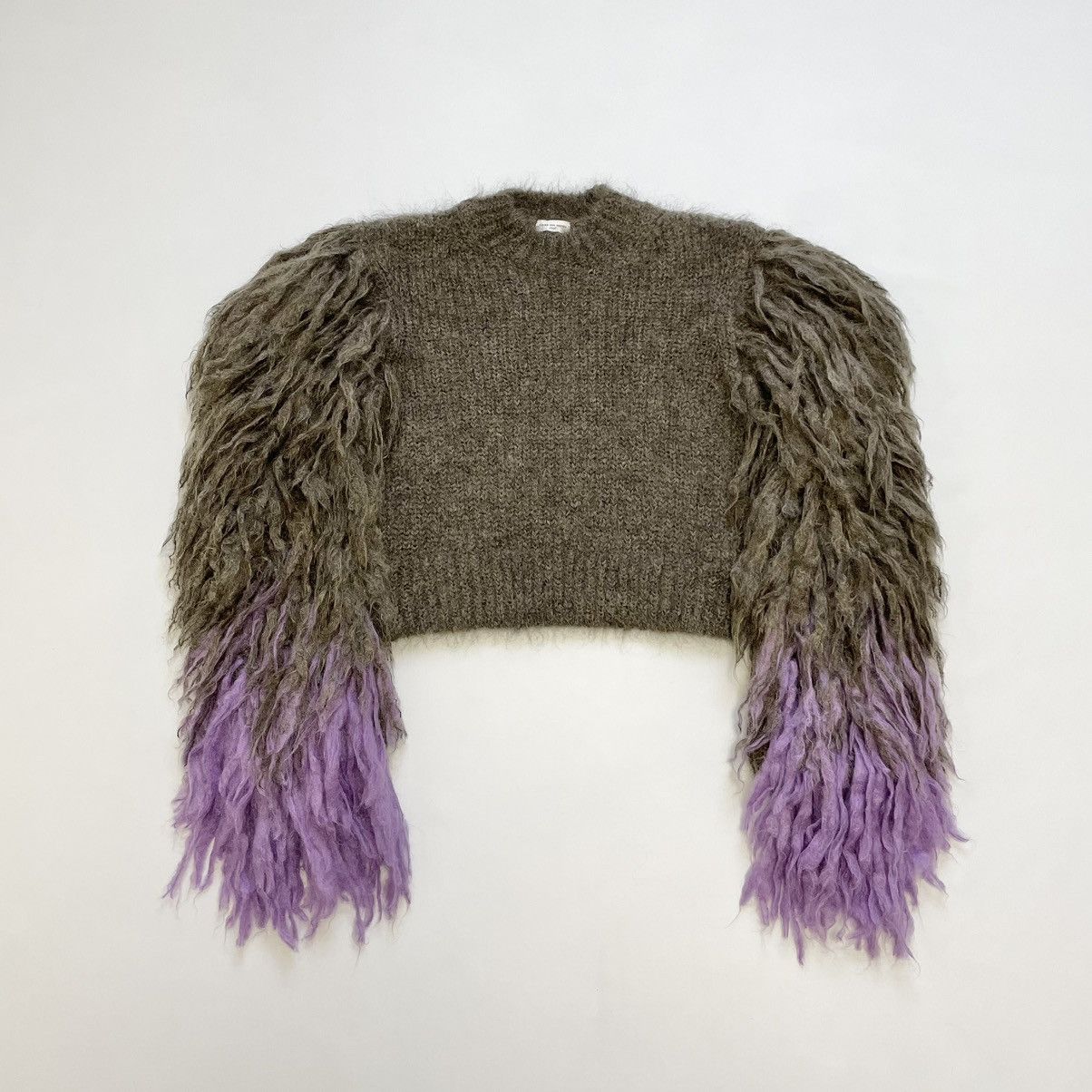 Dries Van Noten ‘Pom Pom Sleeves’ Mohair Sweater Size S / US 4 / IT 40 - 1 Thumbnail
