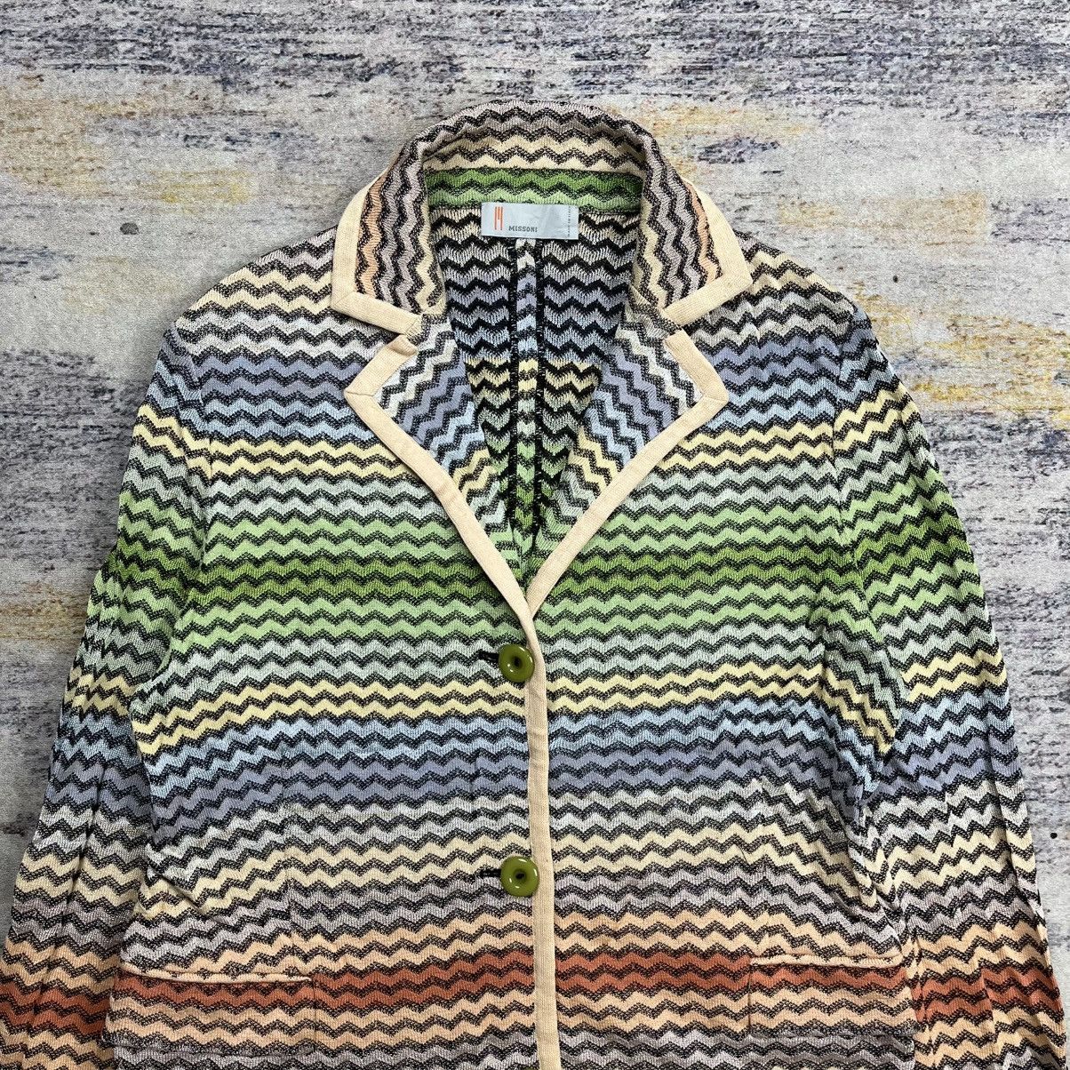 Missoni Missoni zig zag patten knit cardigan Size M / US 6-8 / IT 42-44 - 3 Thumbnail
