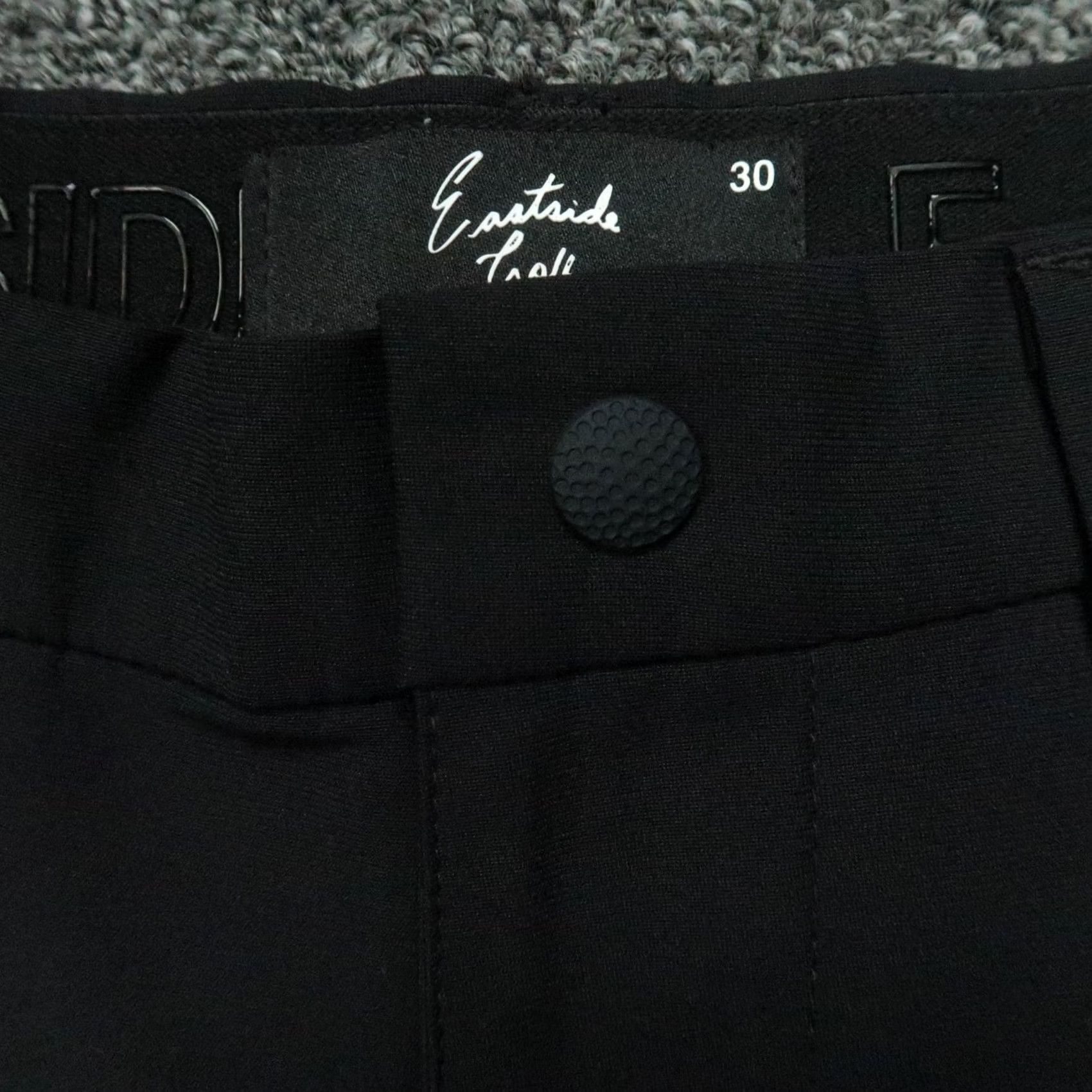 Vintage Eastside Golf Pants Mens 30x30 Black Tech Trousers Chino Straight Pockets Belt Loop Zipper Fly Regular Inseam 30 Casual Golfing Workwear Size US 30 / EU 46 - 4 Thumbnail