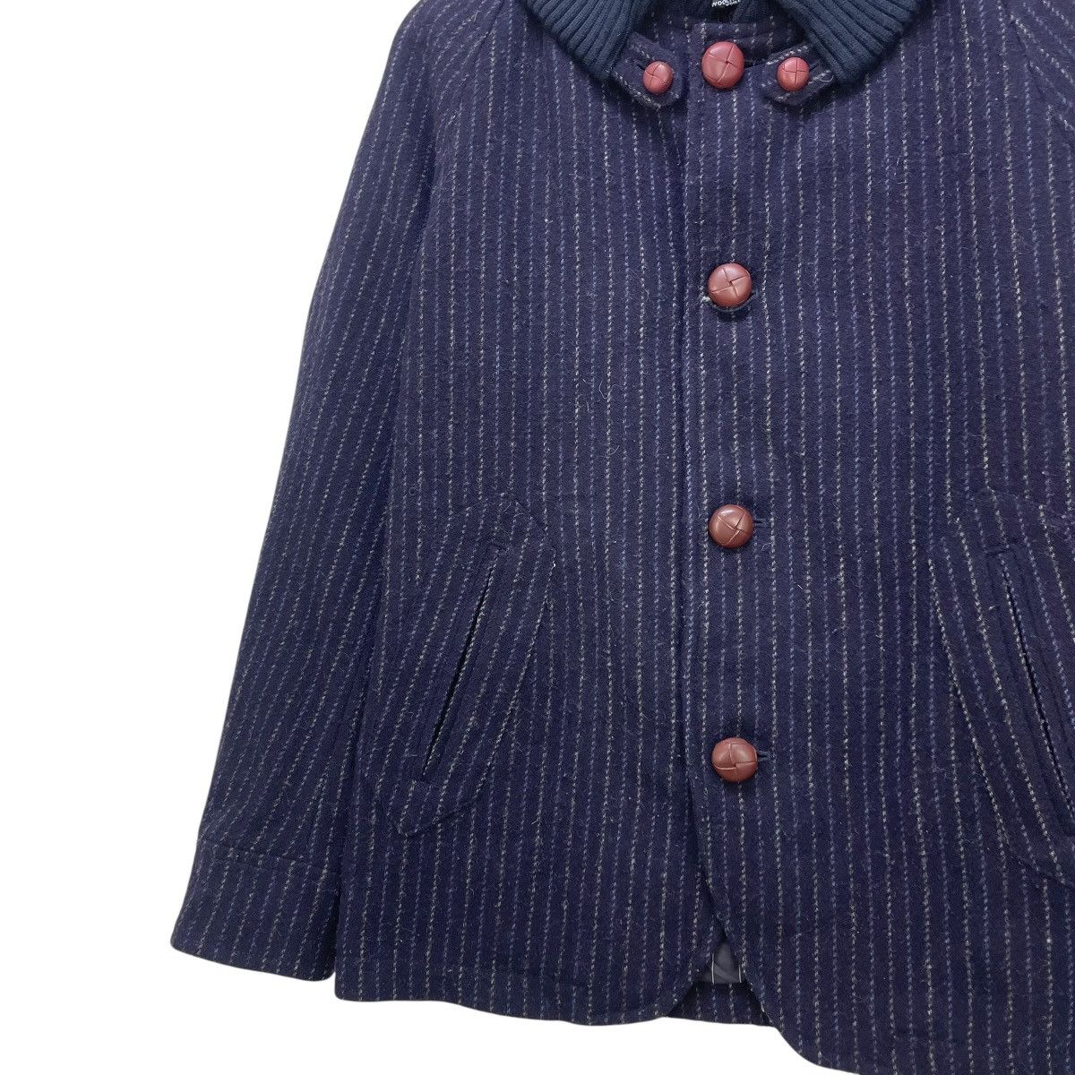 Woolrich Woolen Mills 💥Vintage Woolrich Stripe Down Hikory Jacket Size US M / EU 48-50 / 2 - 4 Thumbnail