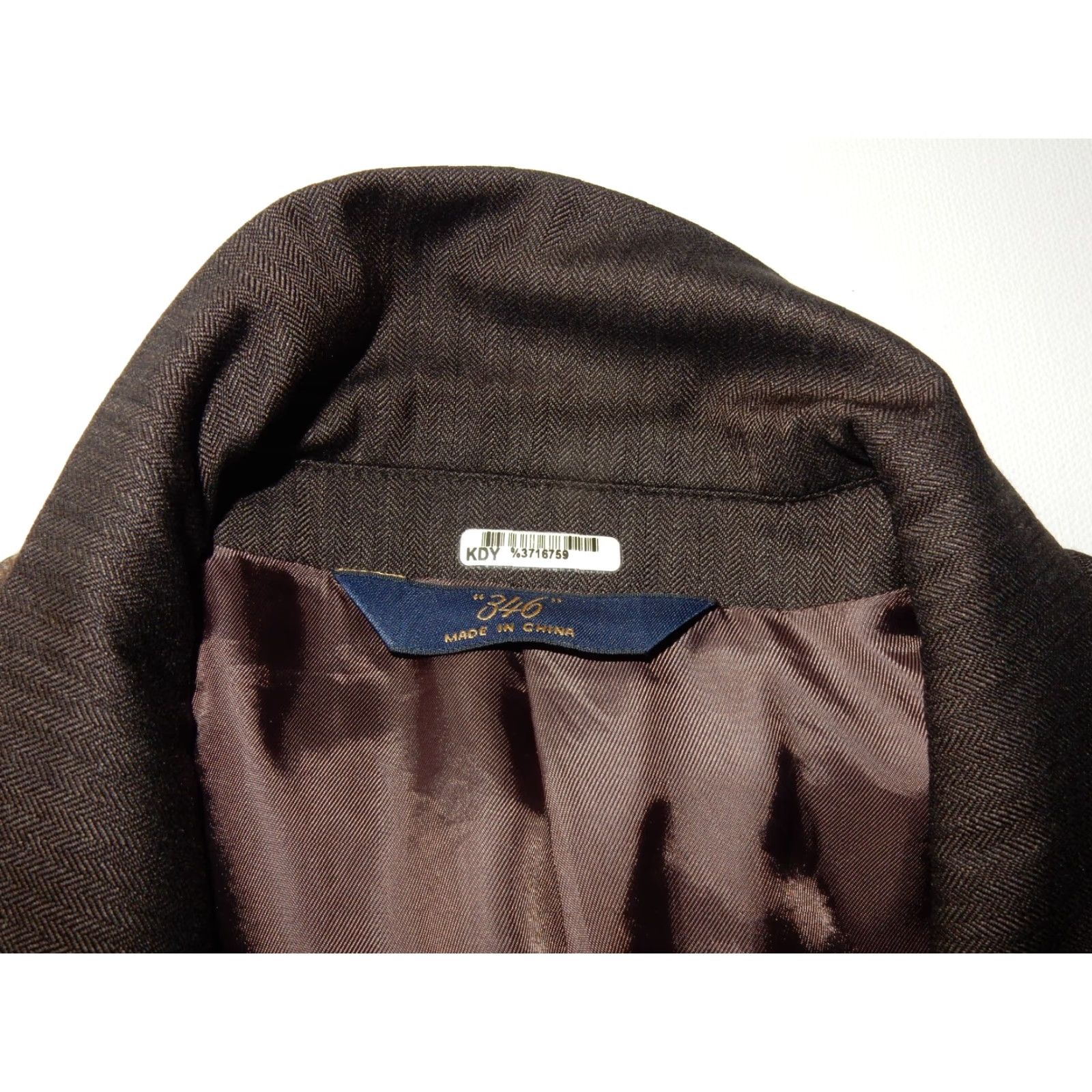 Brooks Brothers Brooks Brothers Men's Blazer Coat Jacket Size 43R Wool Brown Regular 1 Piece Button Front Dual Vent Mens Size 46R - 6 Thumbnail