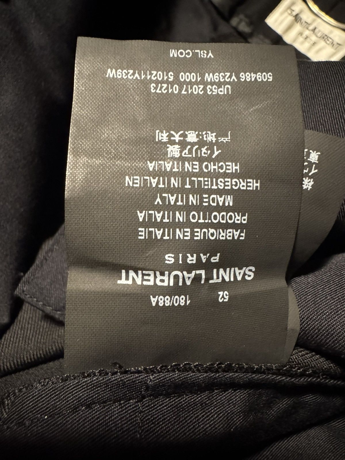 Saint Laurent Paris Virgin Wool skinny trousers NWT 52 Size US 33 - 6 Thumbnail