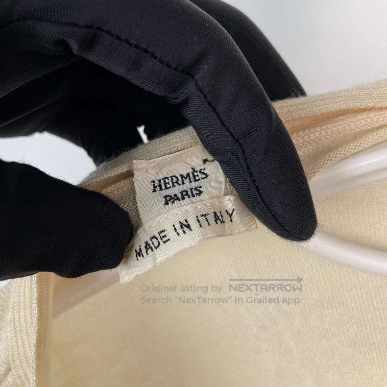 Hermes Hermes Knit Top Cream White Size XS / US 0-2 / IT 36-38 - 5 Thumbnail