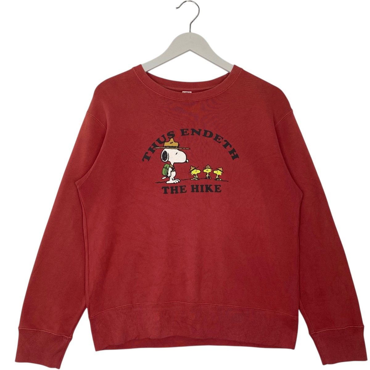 Vintage Vintage Peanuts Printed Crewneck Sweatshirt Red Size S Size US S / EU 44-46 / 1 - 1 Thumbnail