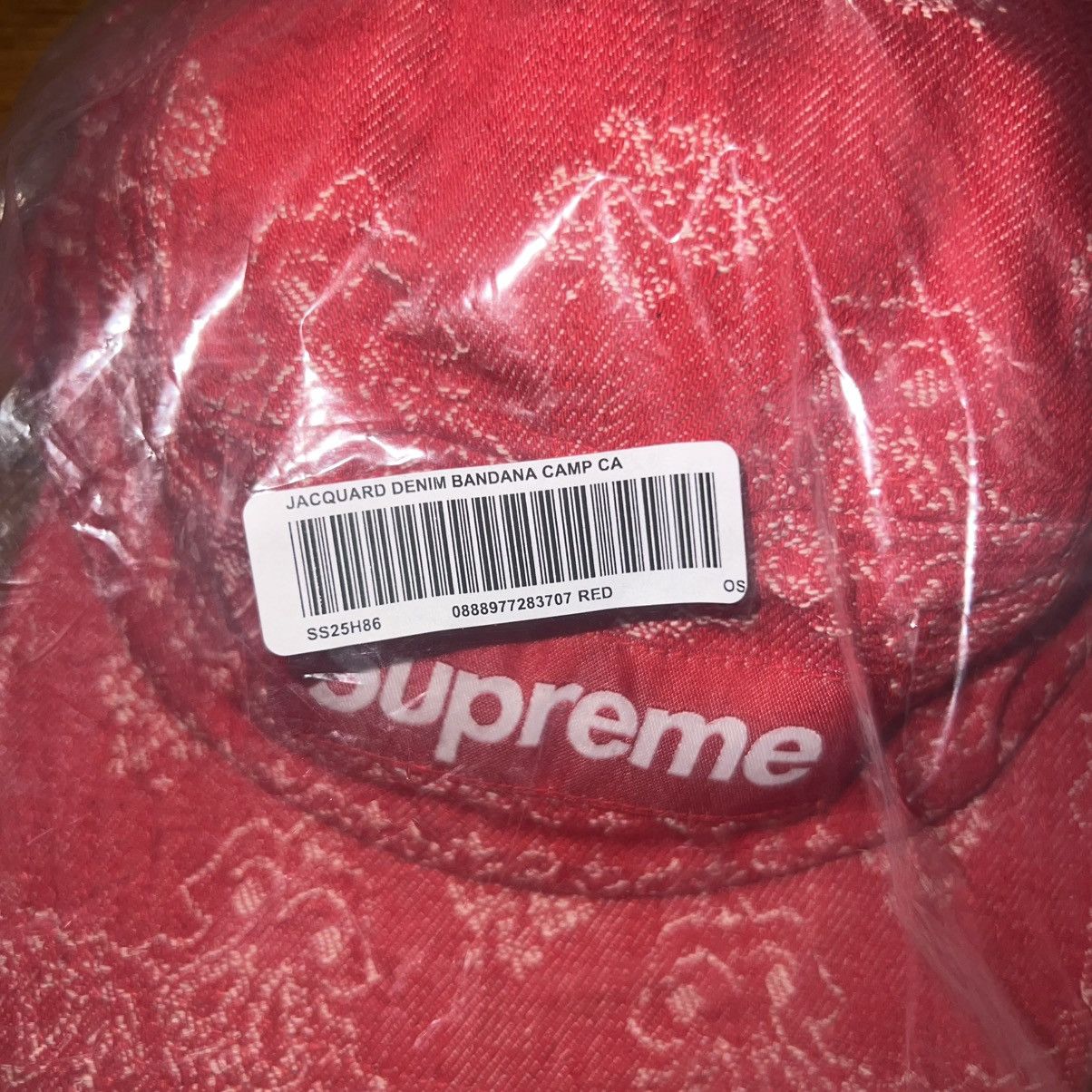 Supreme Supreme Bandana Jacquard Denim Camp Cap Ref Size: One Size Size ONE SIZE - 4 Thumbnail