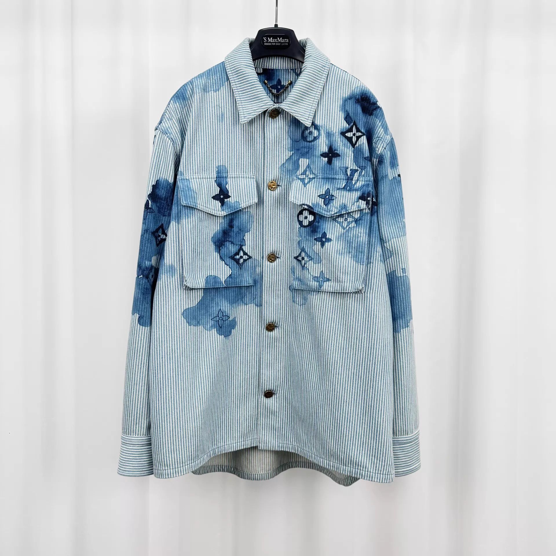 Louis Vuitton LV ink wash monogram denim shirt M Size US M / EU 48-50 / 2 - 1 Thumbnail