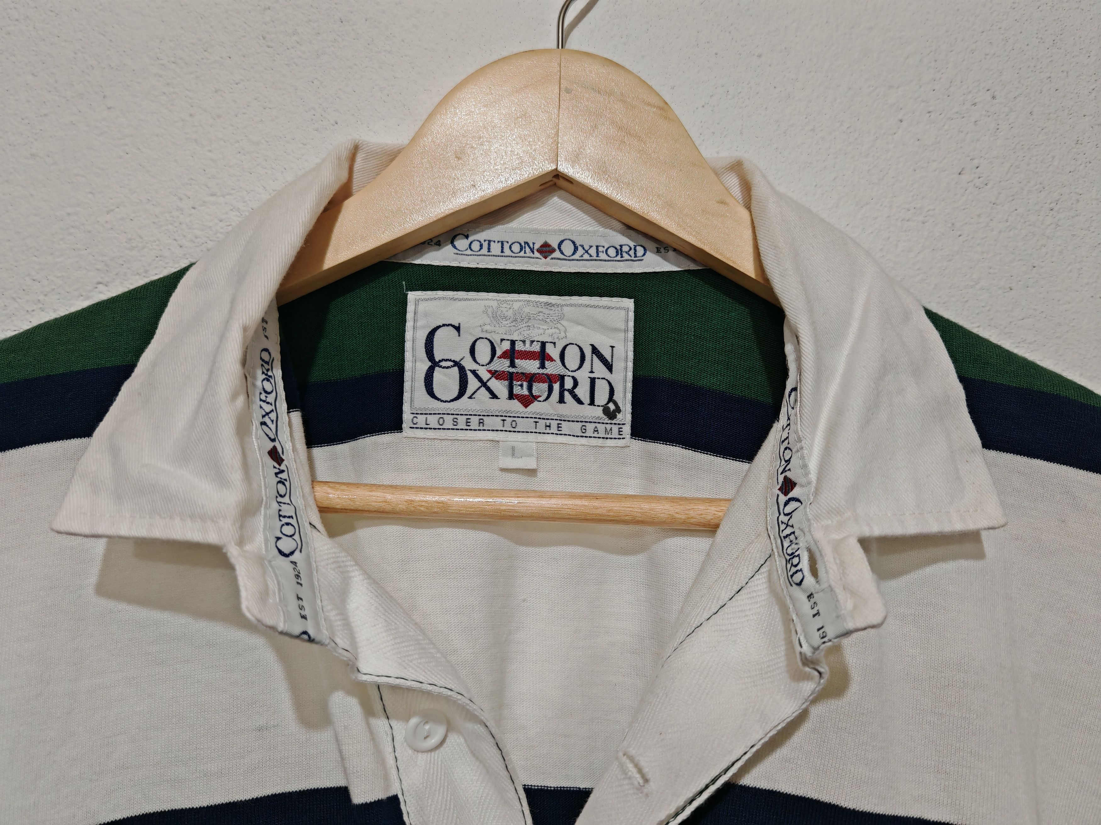 Cotton Traders × Vintage Vintage Rare Nottingham 96/97 Rugby Shirt Cotton Oxford Size US L / EU 52-54 / 3 - 4 Thumbnail