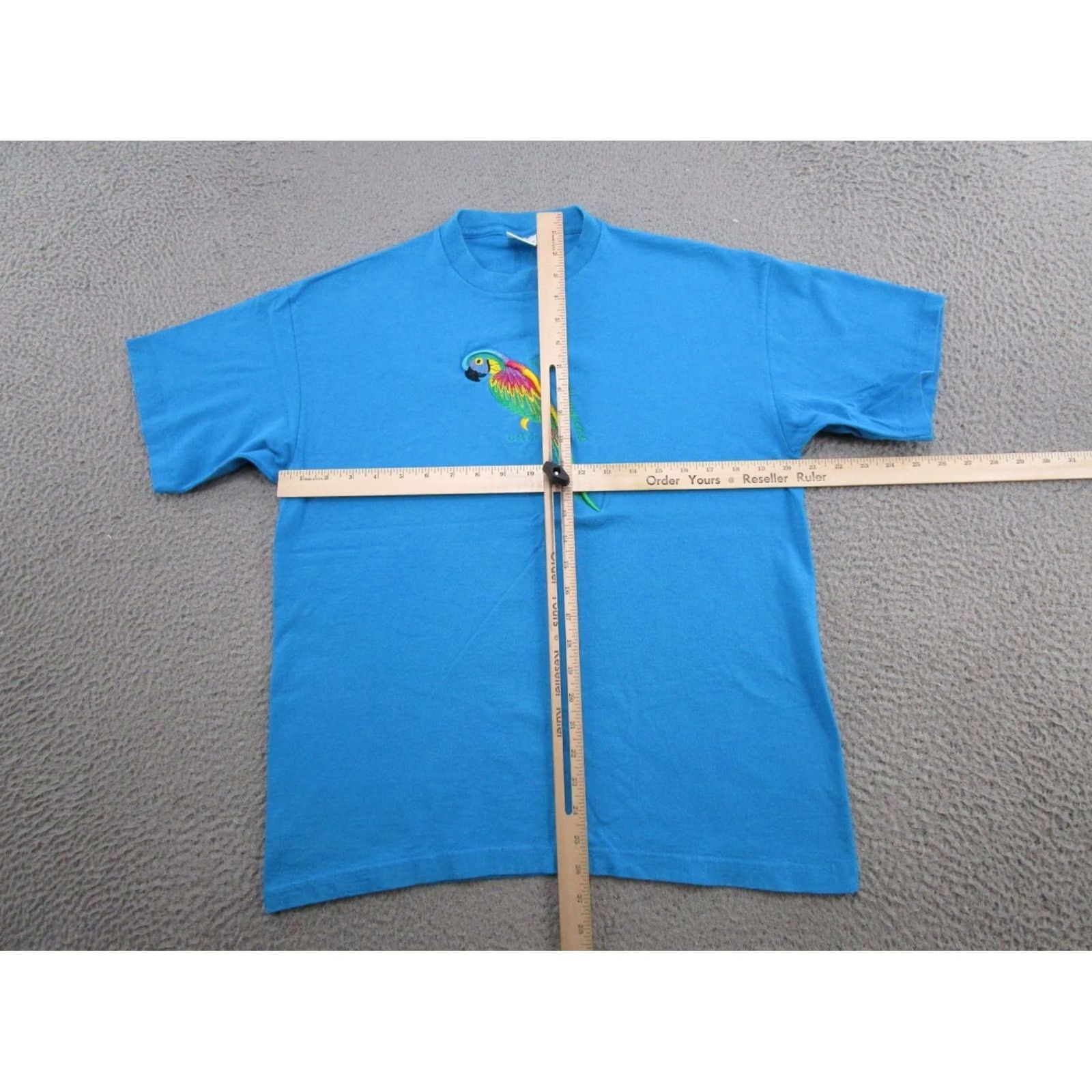 Vintage Vintage United States Virgin Islands Parrot Embroidered Crew Neck T-Shirt Size L Men Cotton Blue 90s 90s Vintage Shirt Size US L / EU 52-54 / 3 - 5 Thumbnail