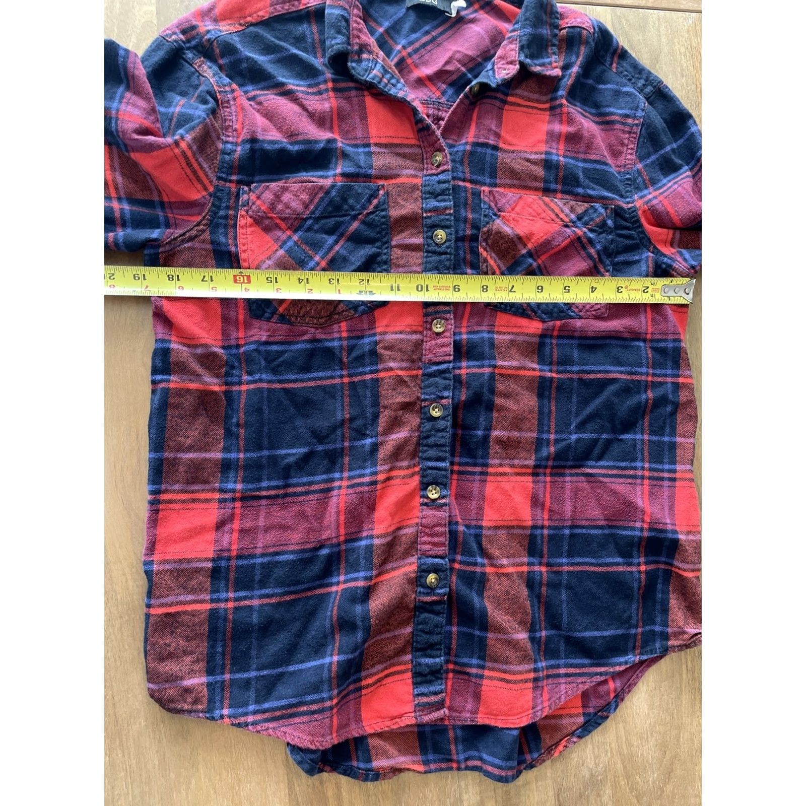 Bdg BDG Urban Outfitters Flannel Shirt Women S Button Front Plaid Long Sleeve Shirt Size S / US 4 / IT 40 - 5 Thumbnail
