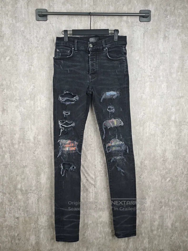 Amiri Amiri Size 30 Black ripped jeans Size US 30 / EU 46 - 1 Thumbnail