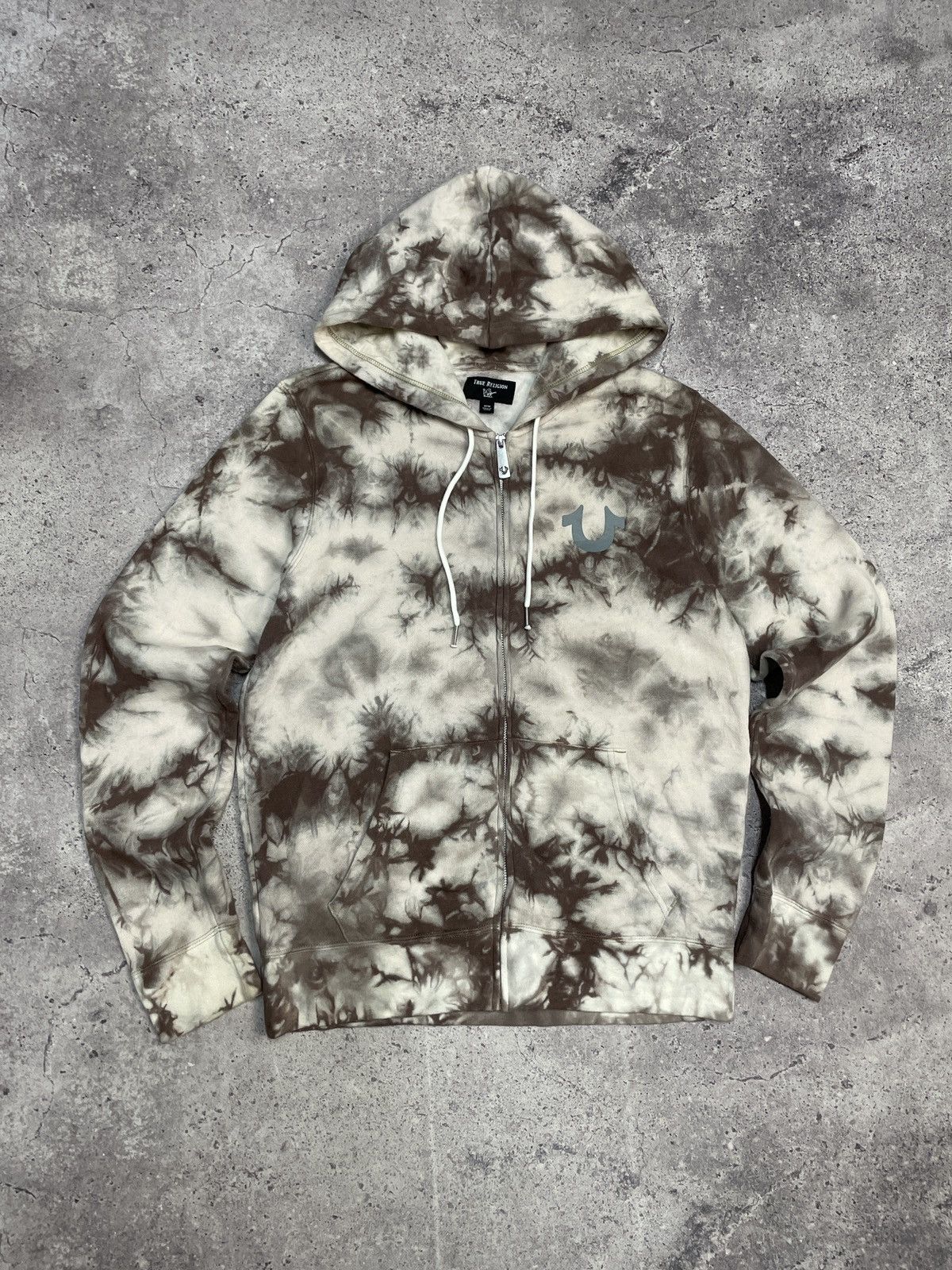 True Religion Vintage True Religion Y2K Avantgarde Tye Dye Zip Hoodie Size US M / EU 48-50 / 2 - 3 Thumbnail