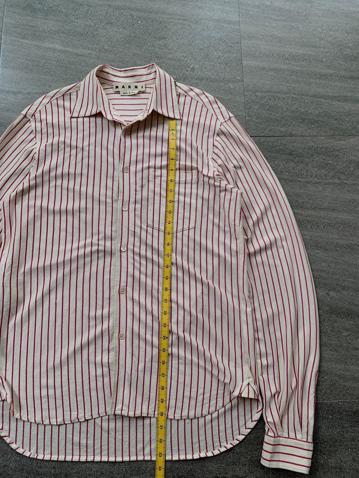 Marni FREE TAX! Striped Cotton Cloth Shirt Size US M / EU 48-50 / 2 - 10 Thumbnail
