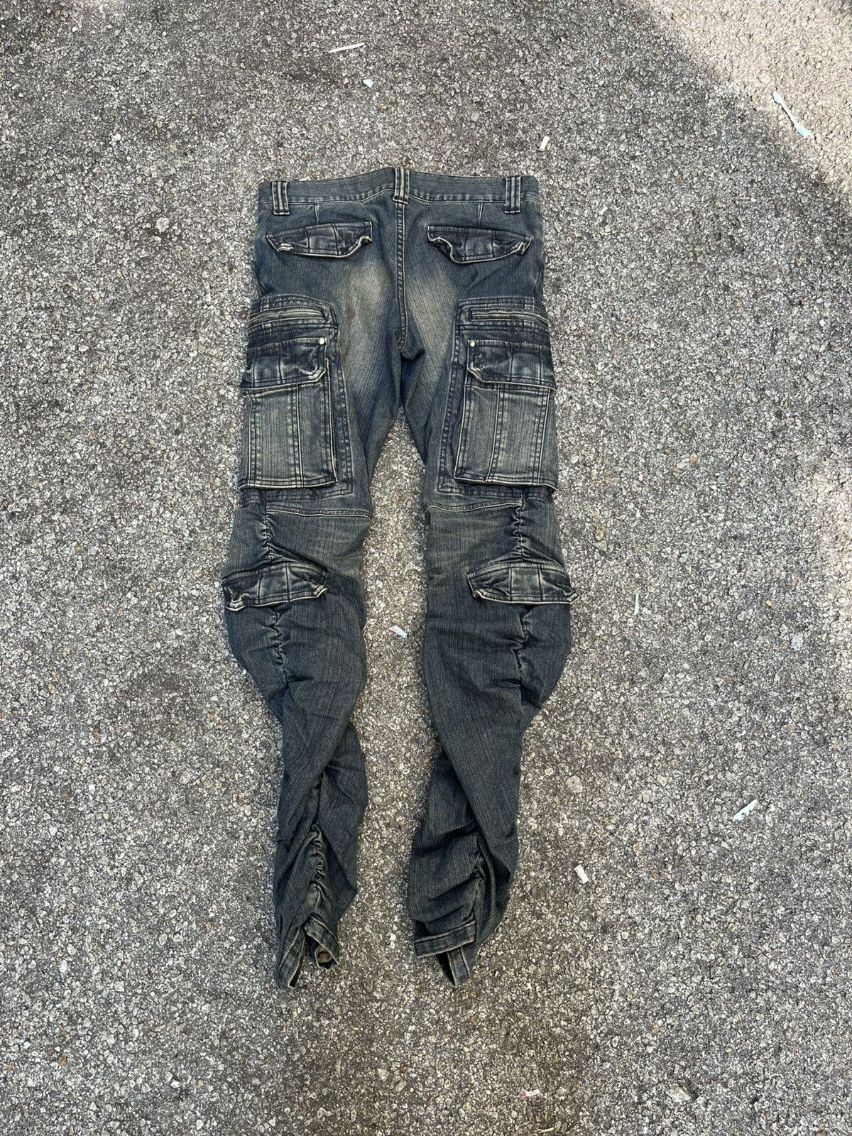 14th Addiction 5351 Pour Les Hommes Jeans Cargo Multi Pocket Pants Size US 30 / EU 46 - 9 Thumbnail