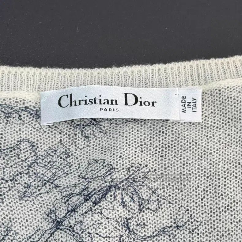 Dior Dior White zoo embroidered cashmere vest Size XS / US 0-2 / IT 36-38 - 5 Thumbnail
