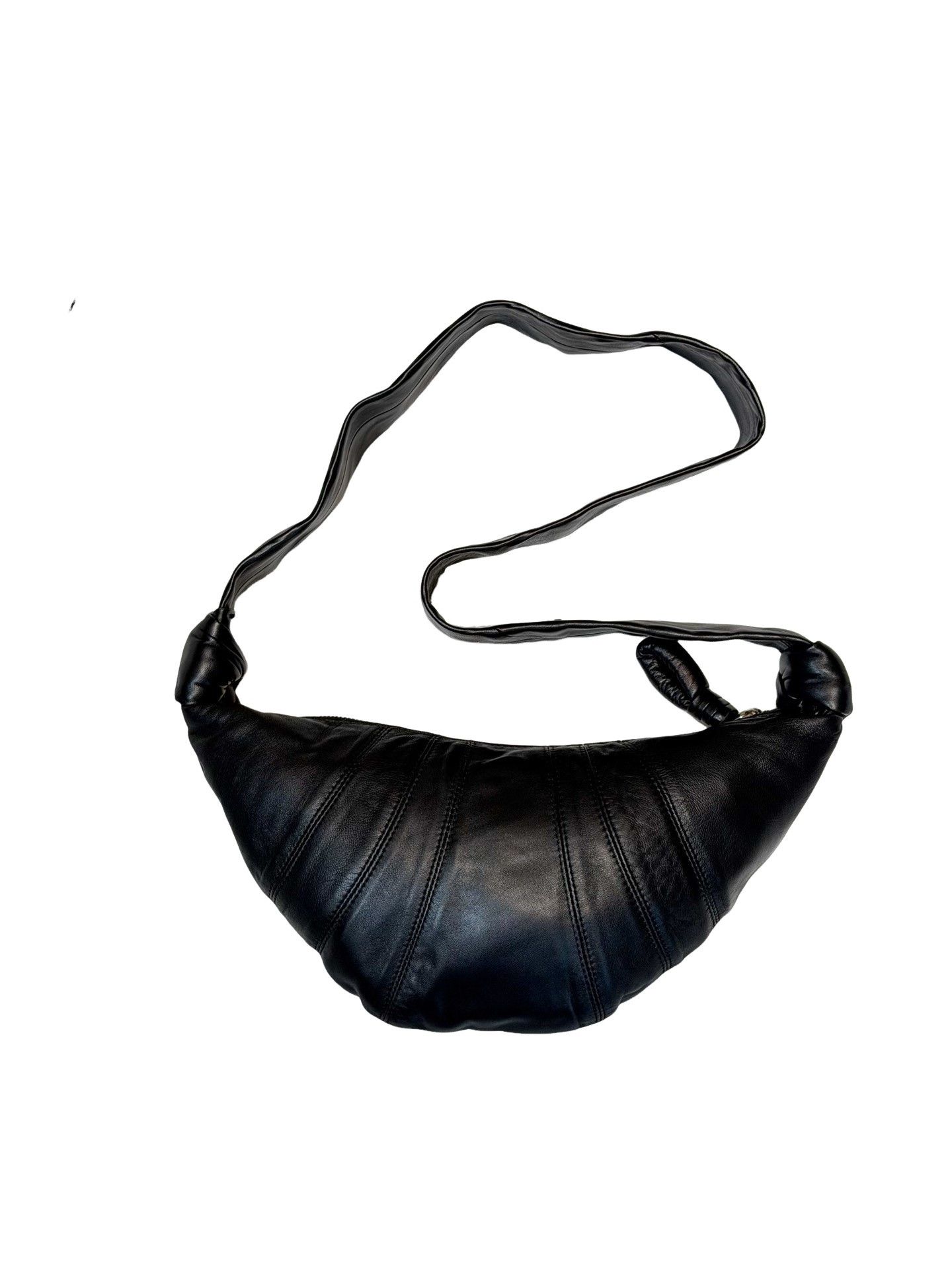 Lemaire LEMAIRE Black Leather Croissant Shoulder Bag Size ONE SIZE - 1 Thumbnail