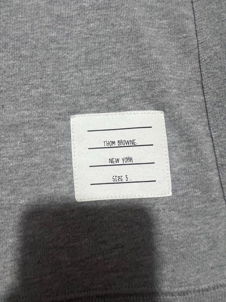 Thom Browne Thom Browne Gray four stripe hoodie Size US XXL / EU 58 / 5 - 6 Thumbnail