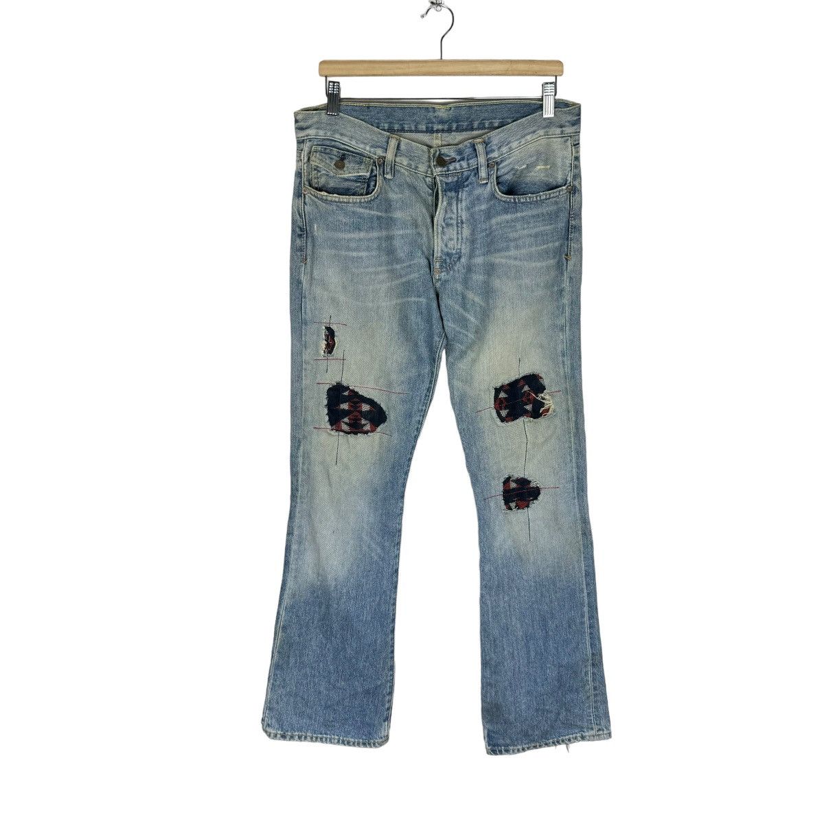 🌟POLO RL ROCKLAND PATCHWORK NATIVE DENIM PANTS