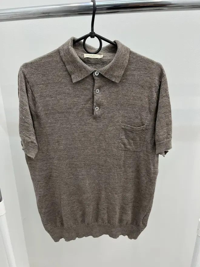 Suitsupply Suitsupply Linen Cotton Polo Shirt Tee Size US M / EU 48-50 / 2 - 1 Thumbnail