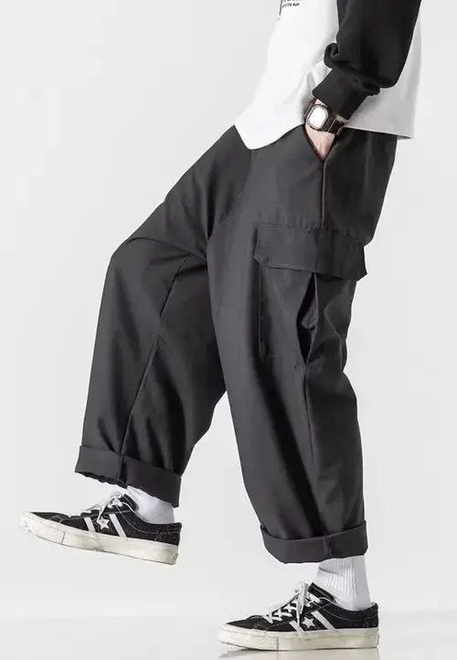 Other 20AW Indigo Union Japan Black Cargo Worker Pants Size US 34 / EU 50 - 4 Thumbnail