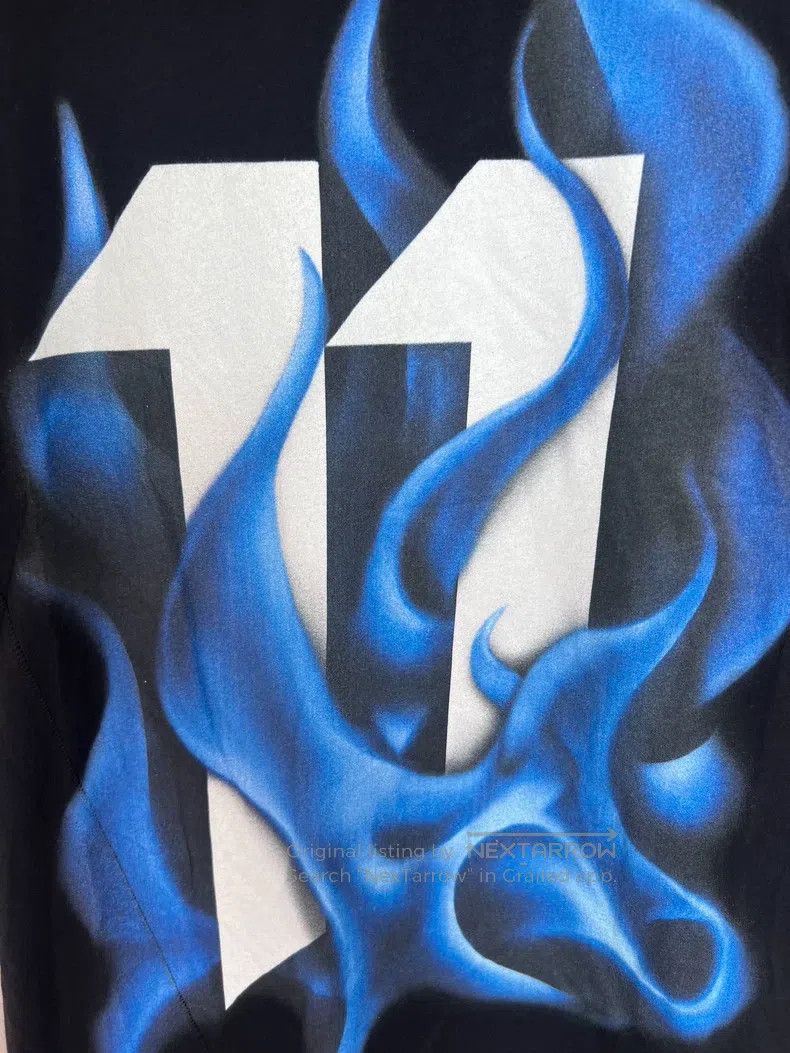 Boris Bidjan Saberi Boris Bidjan Saberi Cotton Flame Printed Short Sleeve T-Sh Size US XXS / EU 40 - 3 Thumbnail