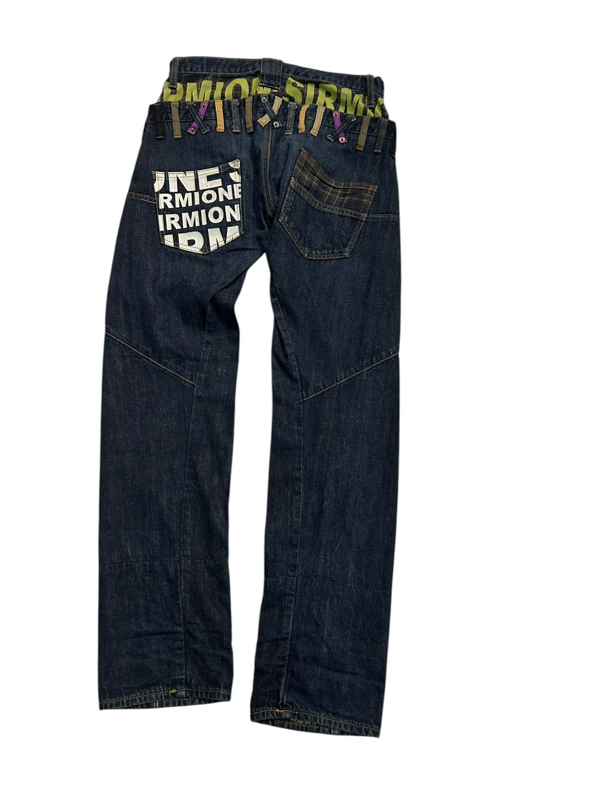 Japanese Brand × Kapital × Vintage Sirmione Double Waist Japanese Punk bondage Denim Jeans Size US 29 - 13 Thumbnail
