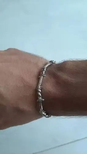 Other Silver Color Thorns Bangle Bracelet Size ONE SIZE - 4 Thumbnail