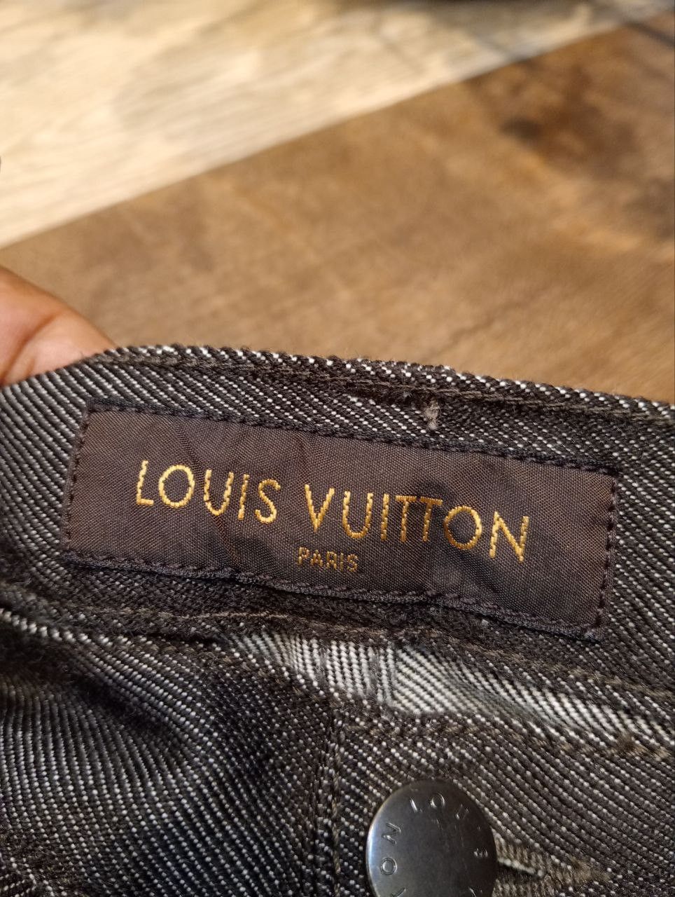 Louis Vuitton LUXURY LOUIS VUITTON COMBINE WOOL COTTON DENIM PANTS Size US 34 / EU 50 - 9 Thumbnail