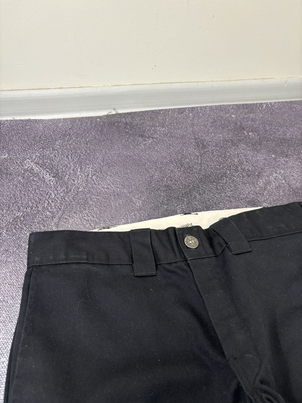 Dickies Vintage Dickies 874 Slim Straight Black Hype Skate Pants Size US 32 / EU 48 - 15 Thumbnail