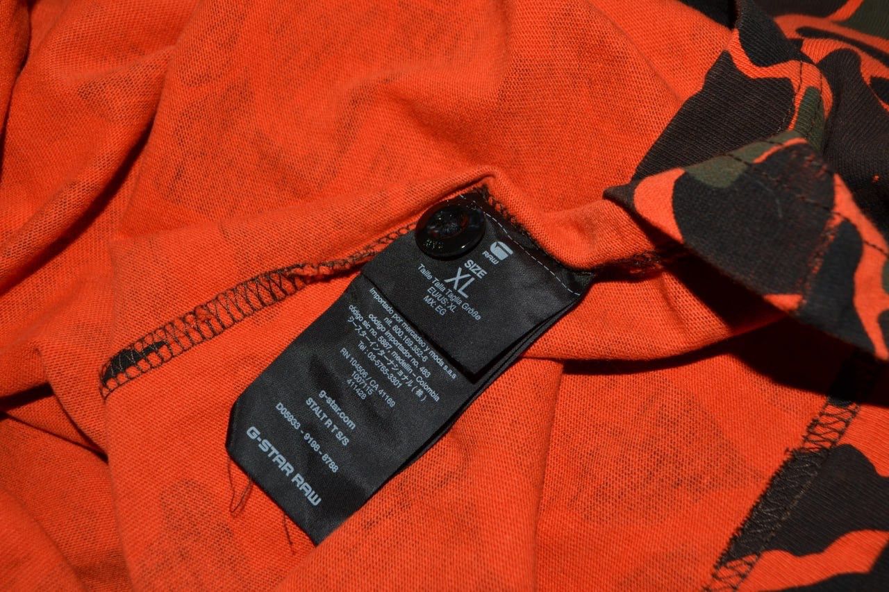 G-Star G-star Raw stalt camo t-shirt pocket orange Size XL Size US XL / EU 56 / 4 - 9 Thumbnail