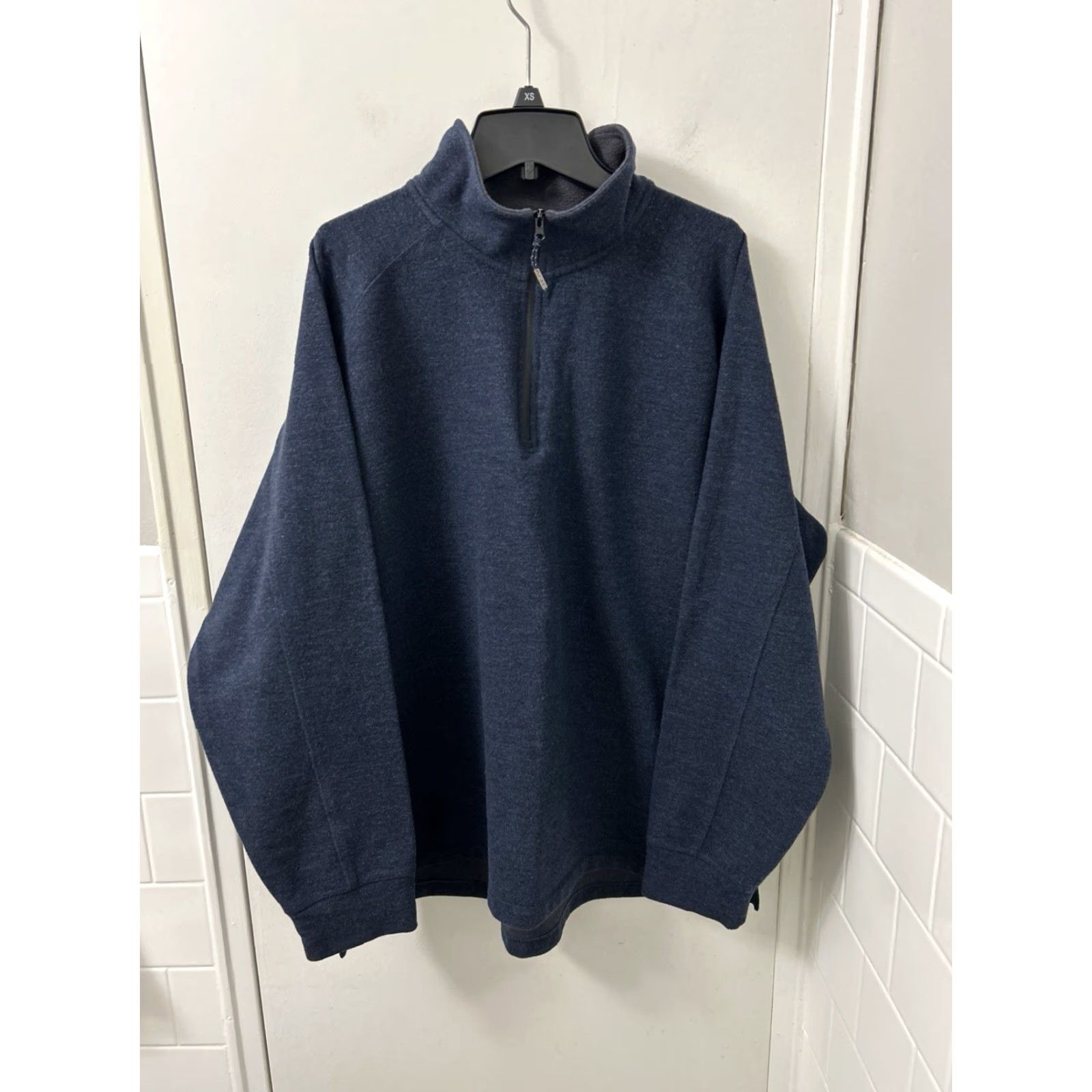 Orvis Orvis Trout Bum 1/4 Zip Mens XL Navy Blue Merino Wool Blend Pullover L/S Shirt Size US XL / EU 56 / 4 - 2 Thumbnail
