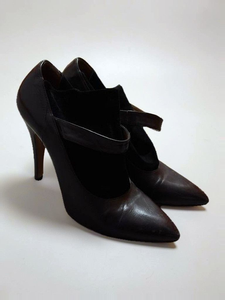 Maison Margiela Margiela Black Leather and Suede Ankle Boots (Size EU 40.5) Size US 10.5 / IT 40.5 - 4 Thumbnail