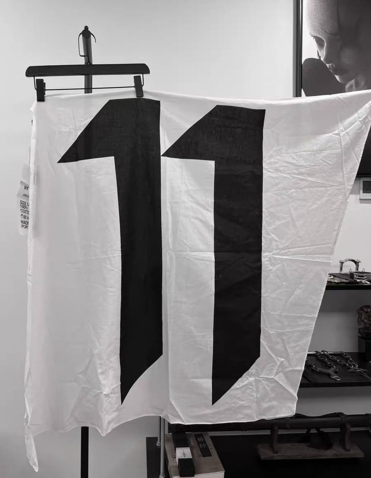 11 By Boris Bidjan Saberi Boris Bidjan Saberi 11ByBBS Asymmetric Print Shawl / Scarf Size ONE SIZE - 1 Thumbnail