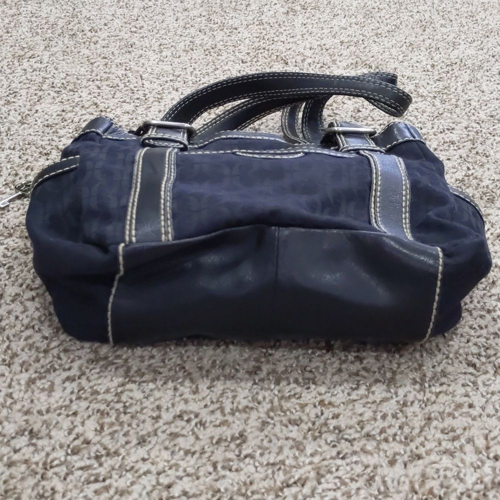 Fossil Fossil black F fabric leather shoulder bag Size ONE SIZE - 2 Thumbnail
