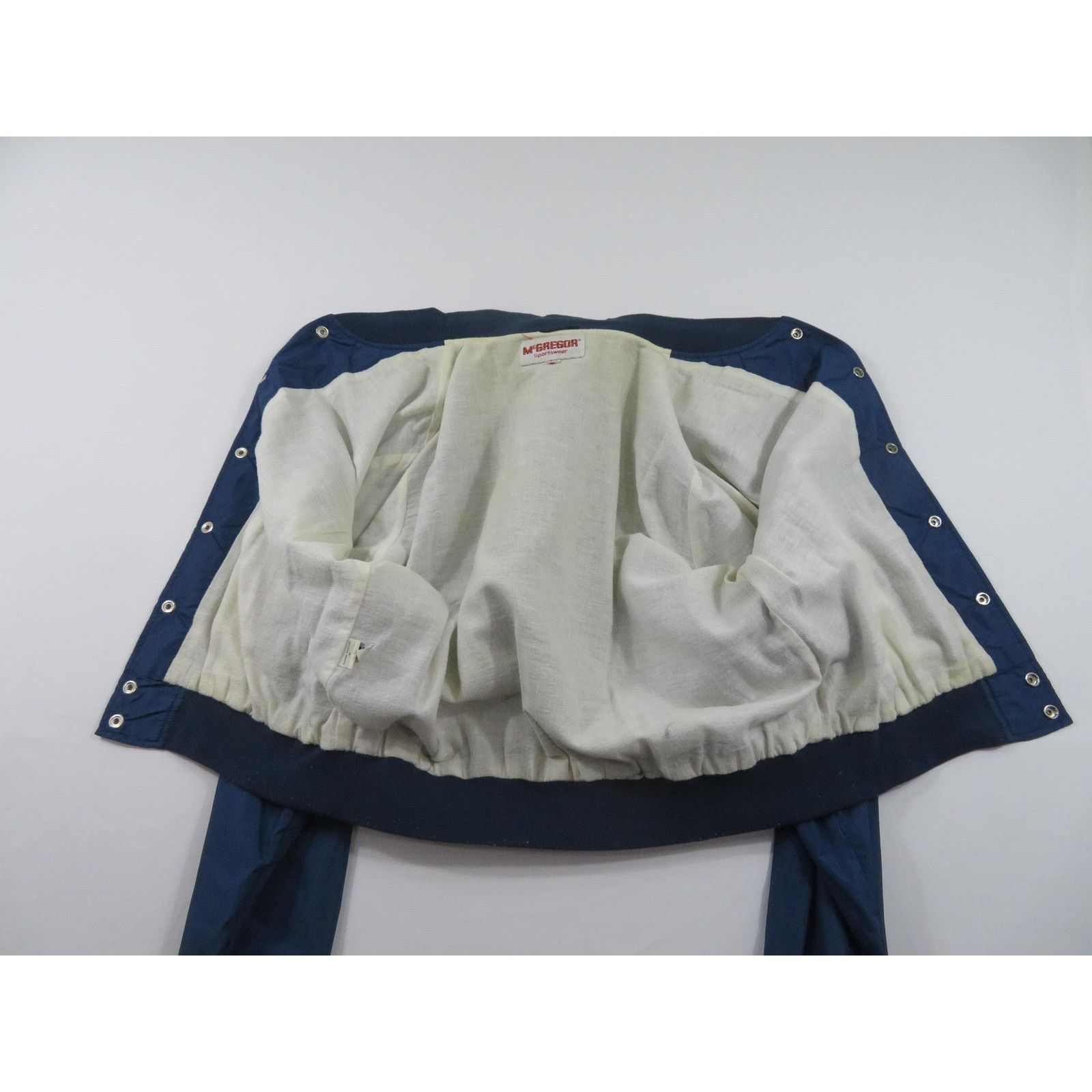 McGregor McGregor Baseball Bomber Fleece Lined Blue Jacket Sz L 1960s Size US L / EU 52-54 / 3 - 3 Thumbnail
