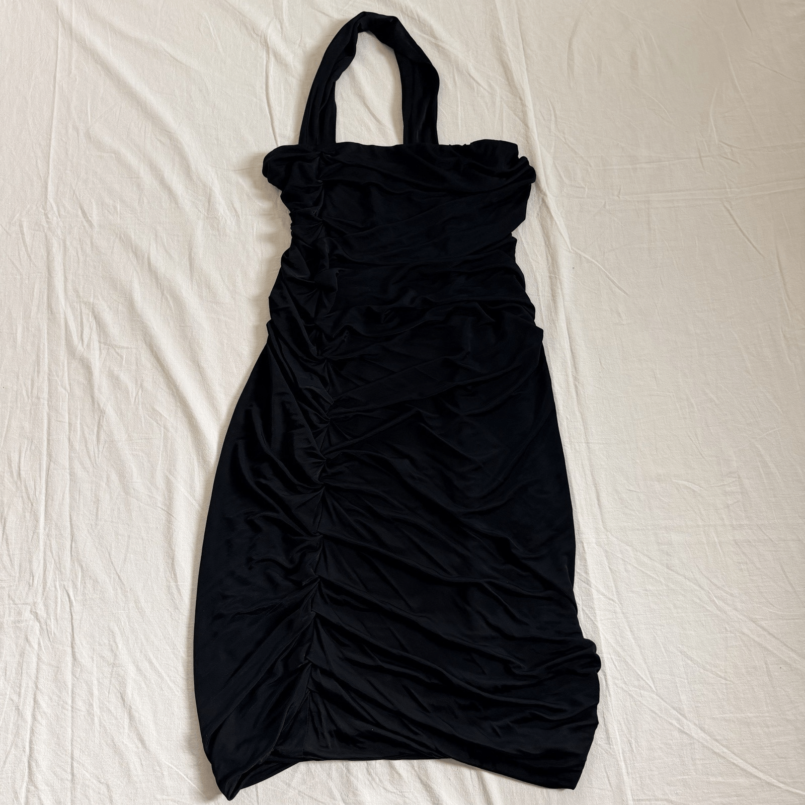 Yigal Azrouel Yigal Azrouel Dress Womens 2 Black One Shoulder Ruched USA Size XS / US 0-2 / IT 36-38 - 7 Thumbnail