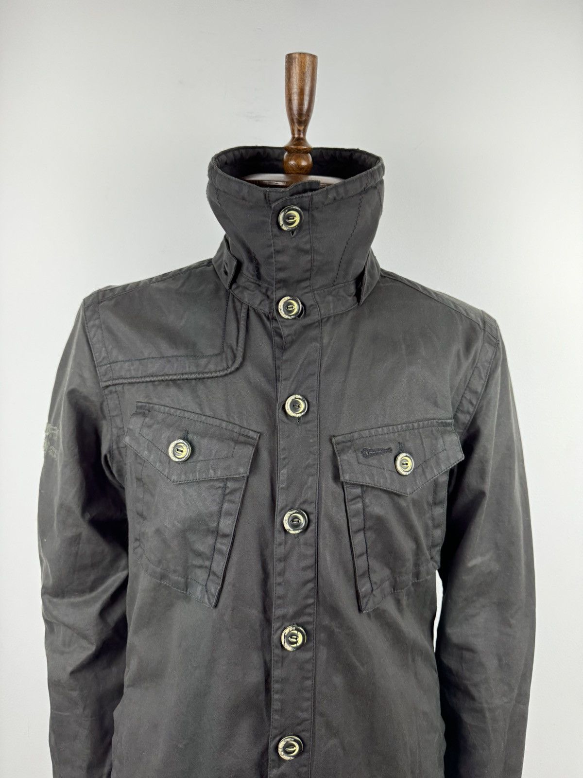 Superdry Men’s Supedry Japan Double Waxed Coat Jacket size M Size US M / EU 48-50 / 2 - 2 Thumbnail