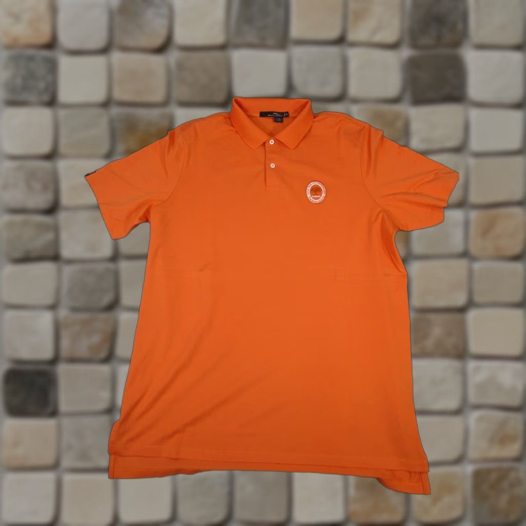 RLX Ralph Lauren RLX Ralph Lauren Polo Shirt - Polo, Men, XL, Orange, Cotton Blend, Golf Logo, 2012 PGA Championship The Ocean Course Size US XL / EU 56 / 4 - 1 Thumbnail