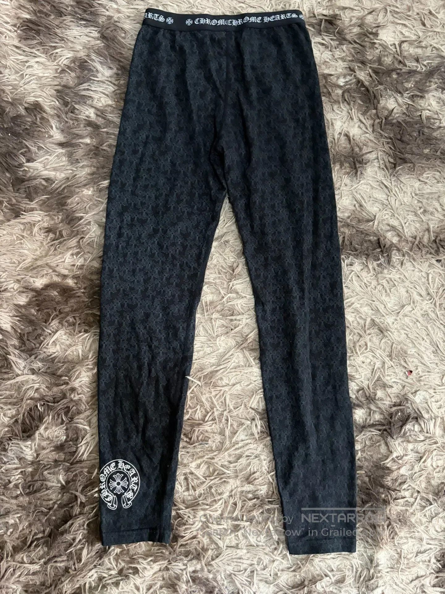 Chrome Hearts Chrome Hearts Black Cross Pattern Leggings. Size 24" / US 00 / IT 34 - 1 Thumbnail