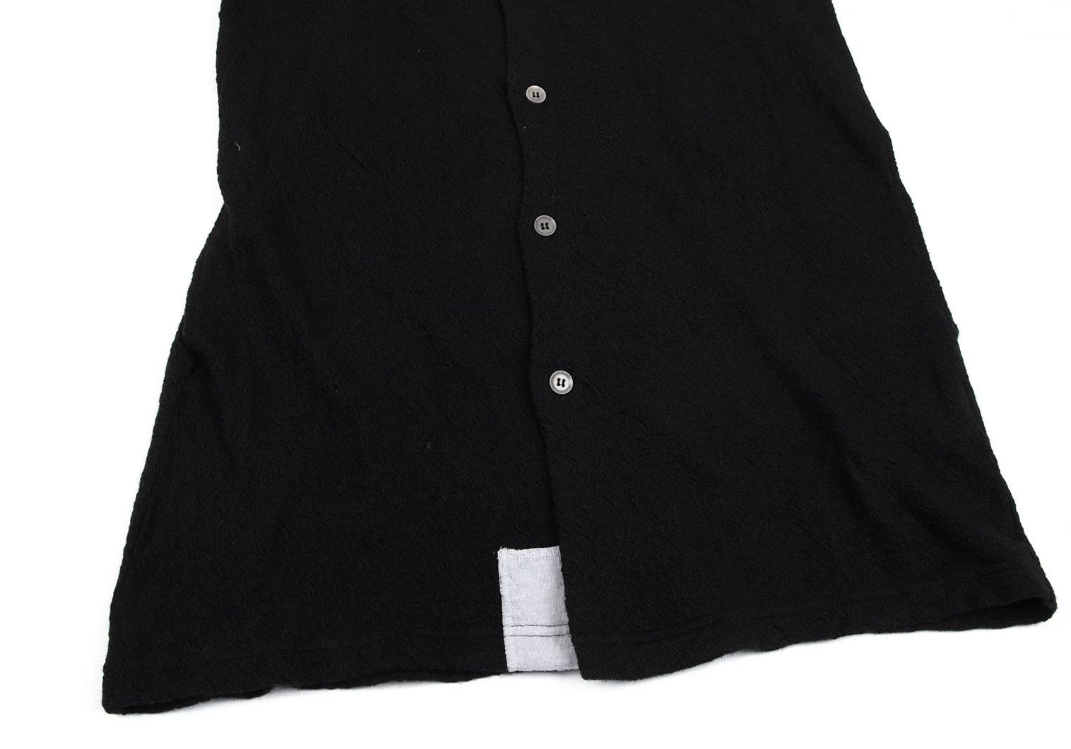 Yohji Yamamoto Yohji Yamamoto Wool Dyed Knit Shirt Black Size US M / EU 48-50 / 2 - 7 Thumbnail
