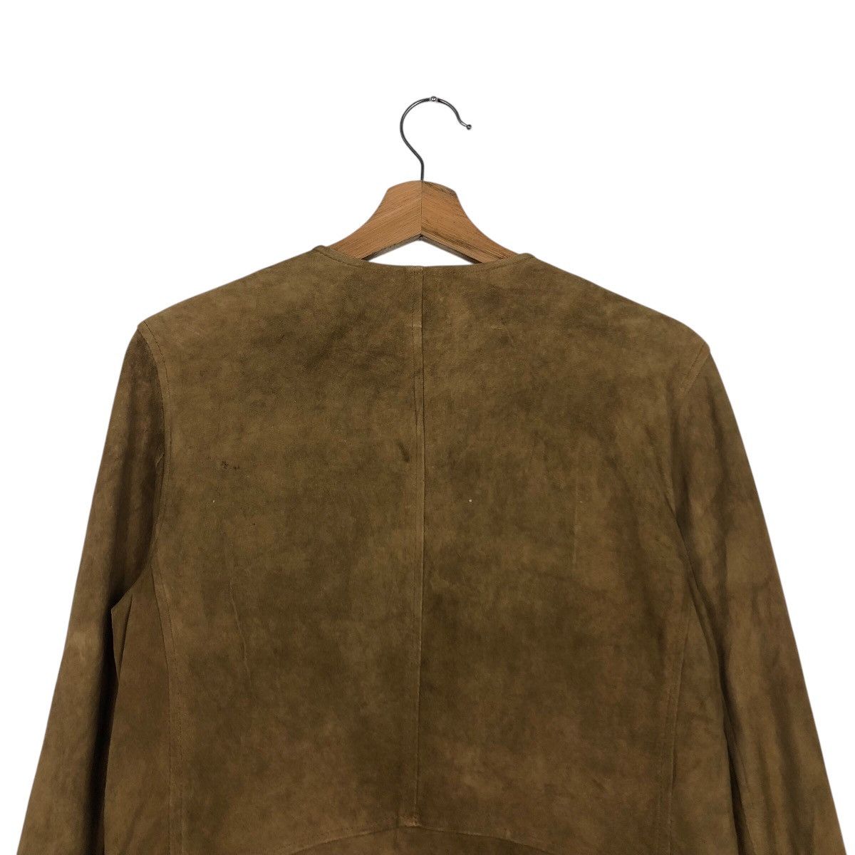Japanese Brand 📌Vtg Leather Jacket Biker Coen Double Collar Issey Miyake Size US M / EU 48-50 / 2 - 10 Thumbnail