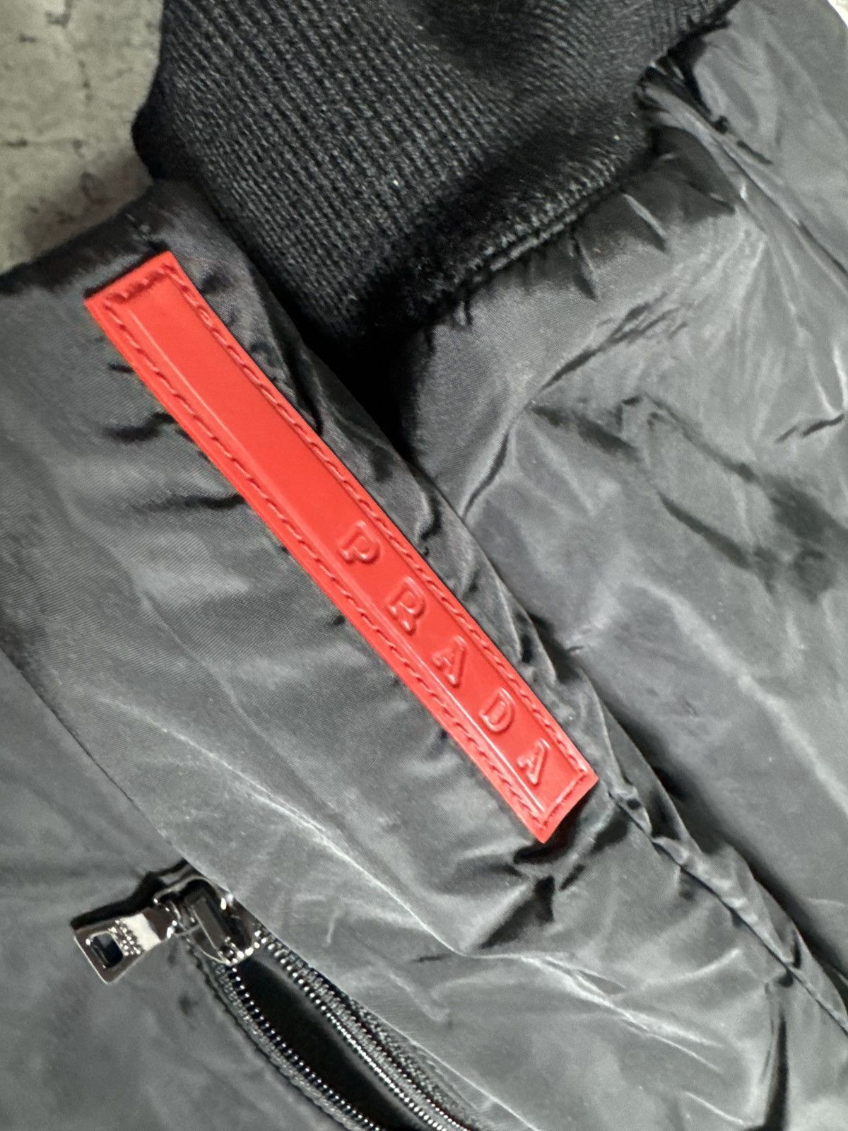 Prada Prada Milano Red Tab Bomber Black Jacket Luxury Nylon Size US M / EU 48-50 / 2 - 3 Thumbnail