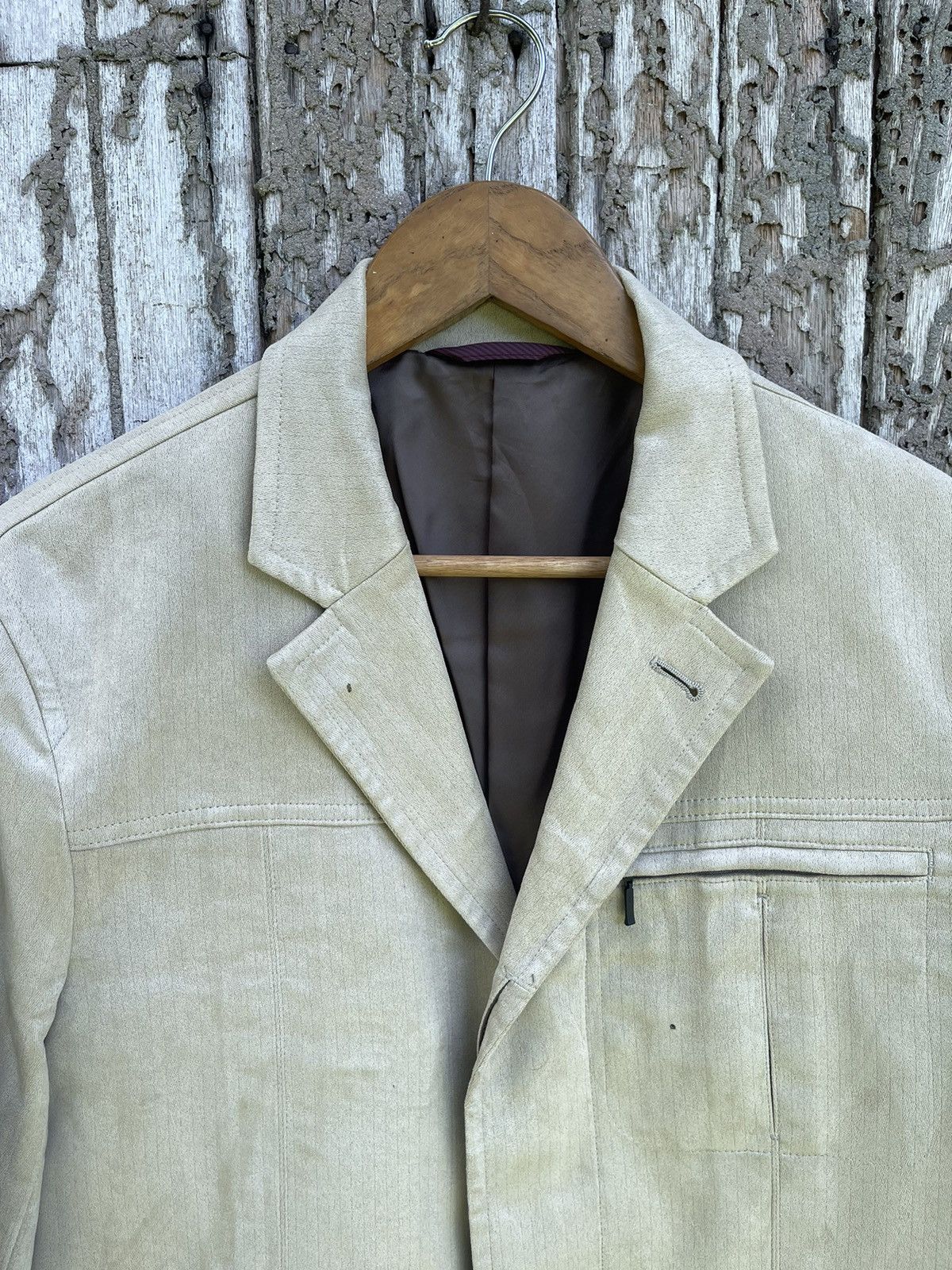 Japanese Brand Kansai Yamamoto Sissy Beige Work Jacket Size M Size US M / EU 48-50 / 2 - 2 Thumbnail