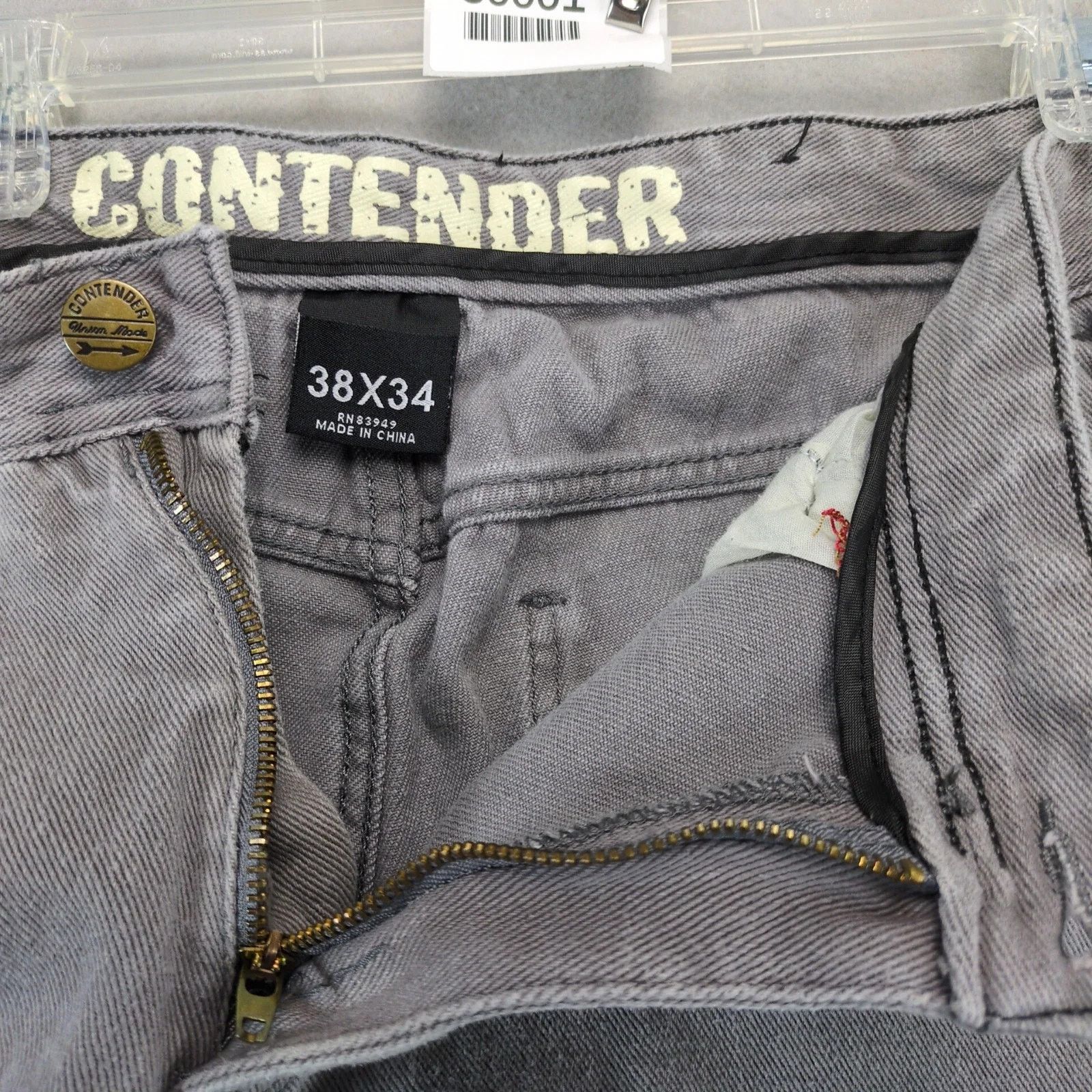 Other Contender Gray Wash Jeans Men's 36x32 Double Knee Distressed Size US 36 / EU 52 - 3 Thumbnail