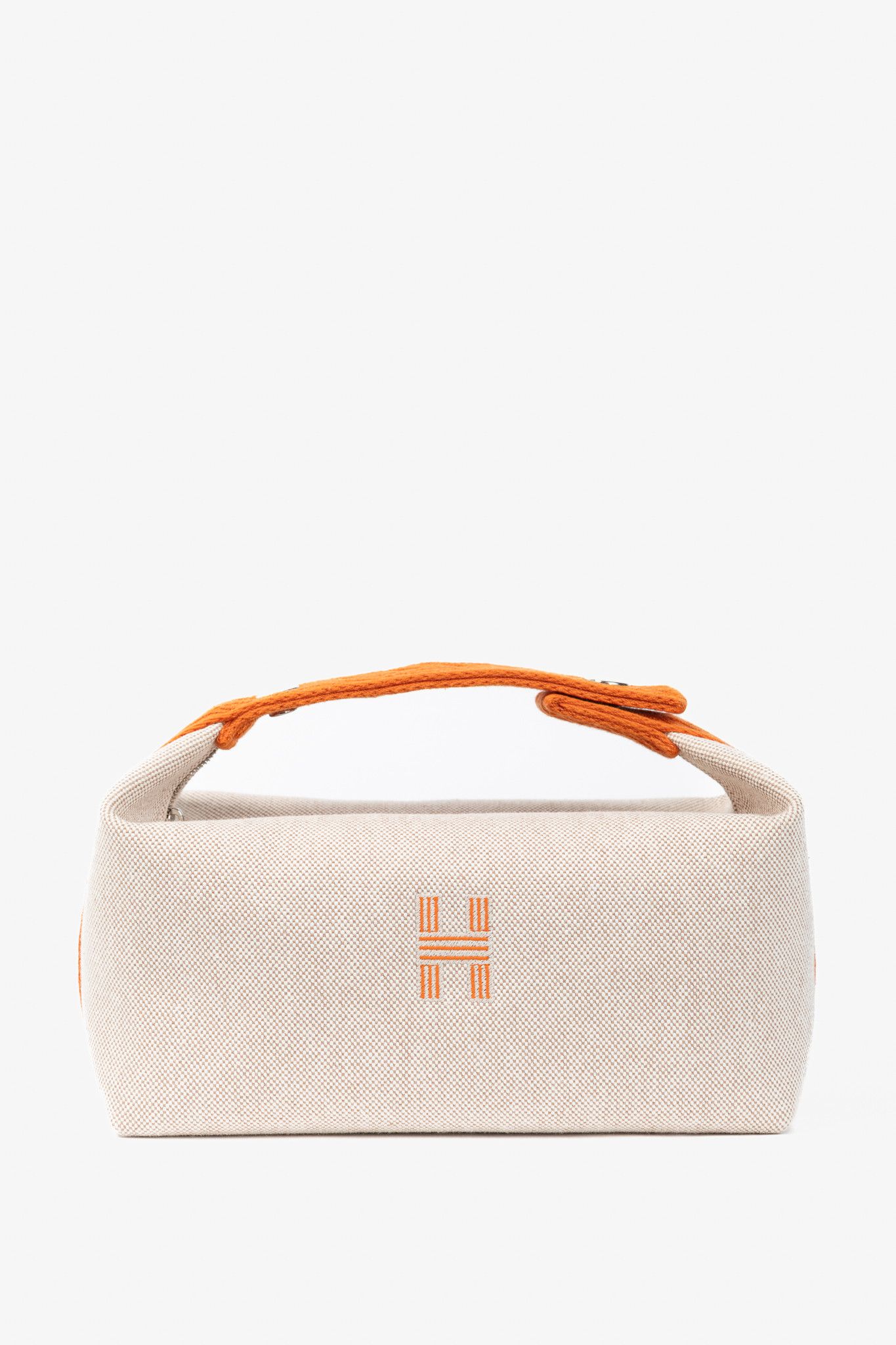 Hermes Hermes Bride-a-Brac Small Model Canvas & Chevron Strap Case Size ONE SIZE - 1 Thumbnail